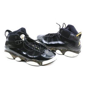 Nike Youth Jordan 6 Rings PS 'Bred' Black Sneakers Size 2 (Posh331)